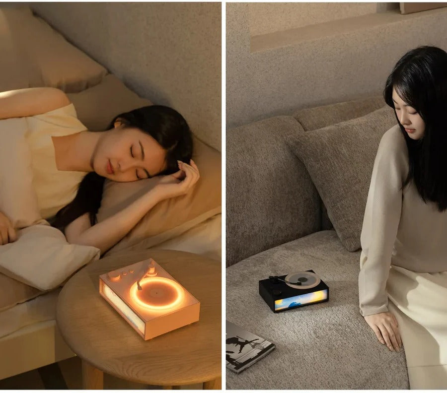 Aromatherapy Bluetooth Speaker with Night Light and Essential Oil Diffuser
