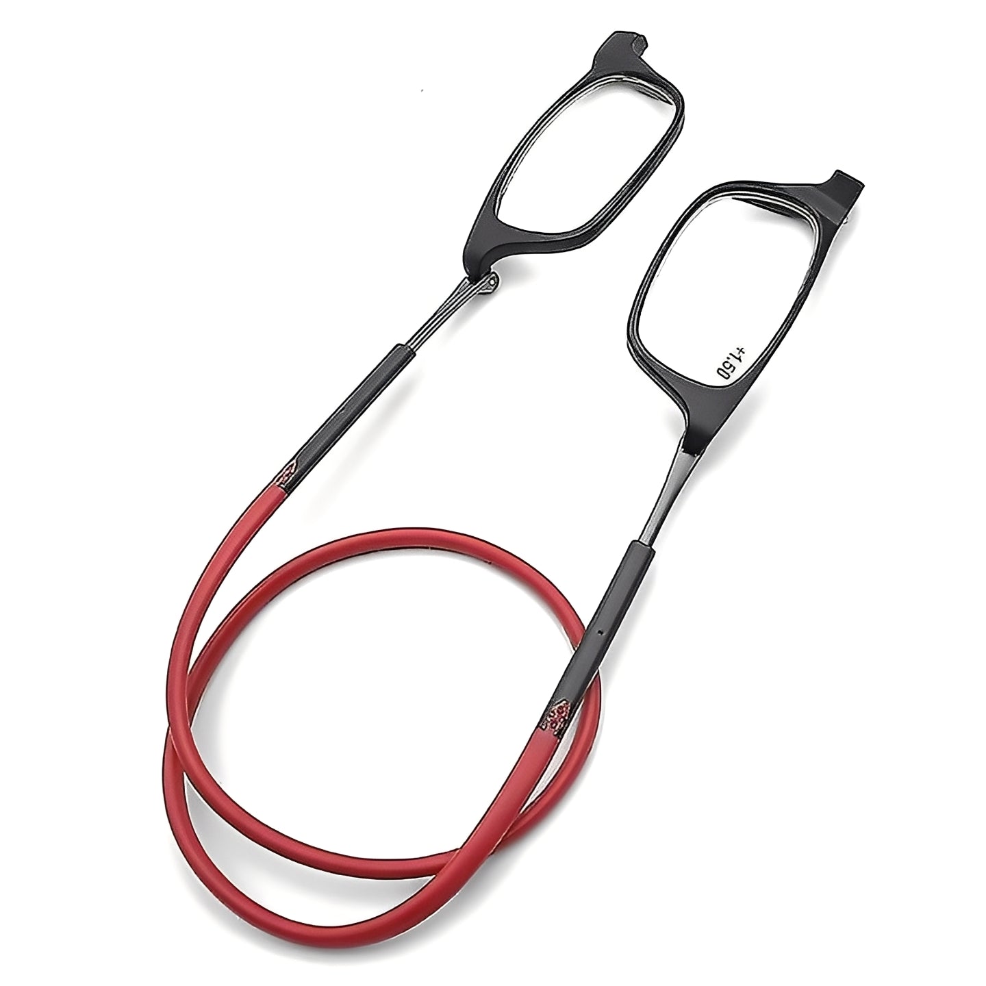 Magnetic Reading Glasses with Neck Loop and Adjustable Fit