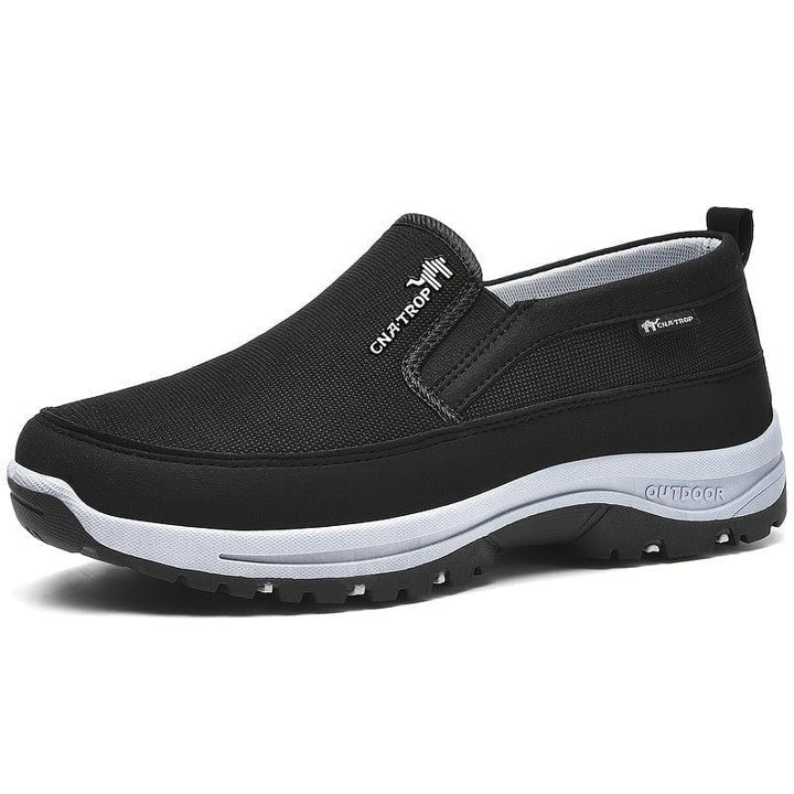 Waterproof Leather Walking Shoes with Arch Support