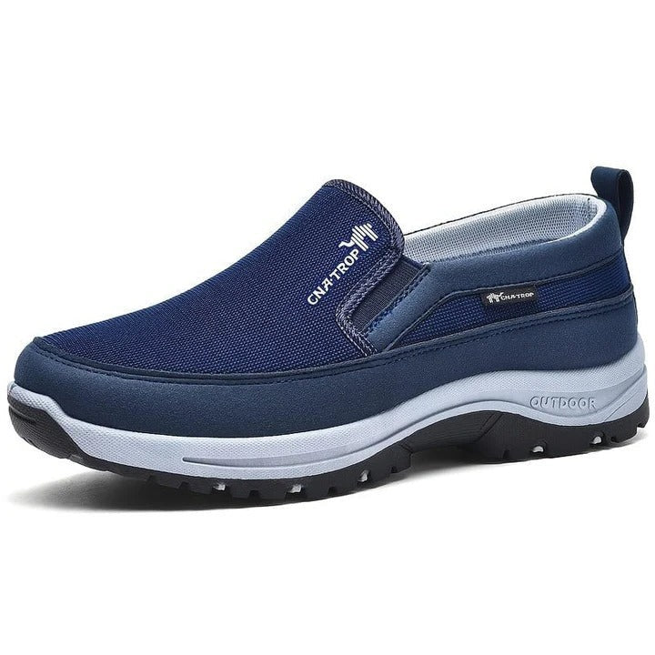 Waterproof Leather Walking Shoes with Arch Support