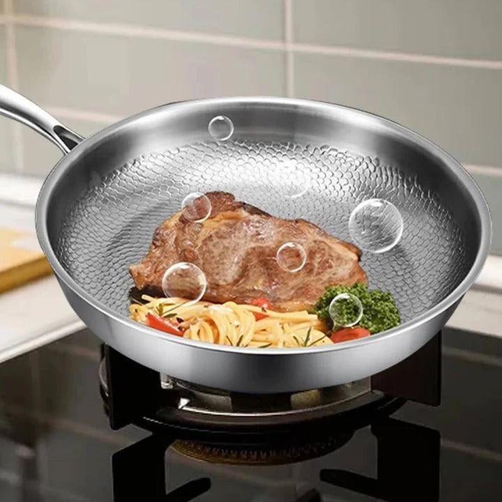 Non-Toxic Titanium Non-Stick Pan for Induction and Gas Stoves