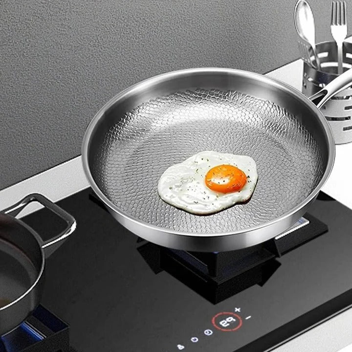 Non-Toxic Titanium Non-Stick Pan for Induction and Gas Stoves