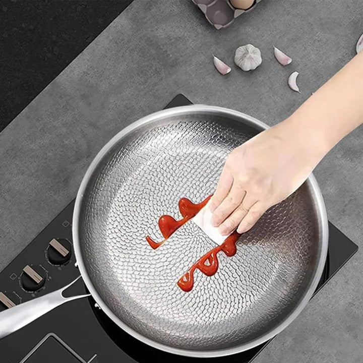 Non-Toxic Titanium Non-Stick Pan for Induction and Gas Stoves