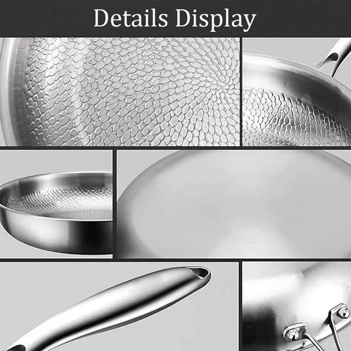 Non-Toxic Titanium Non-Stick Pan for Induction and Gas Stoves