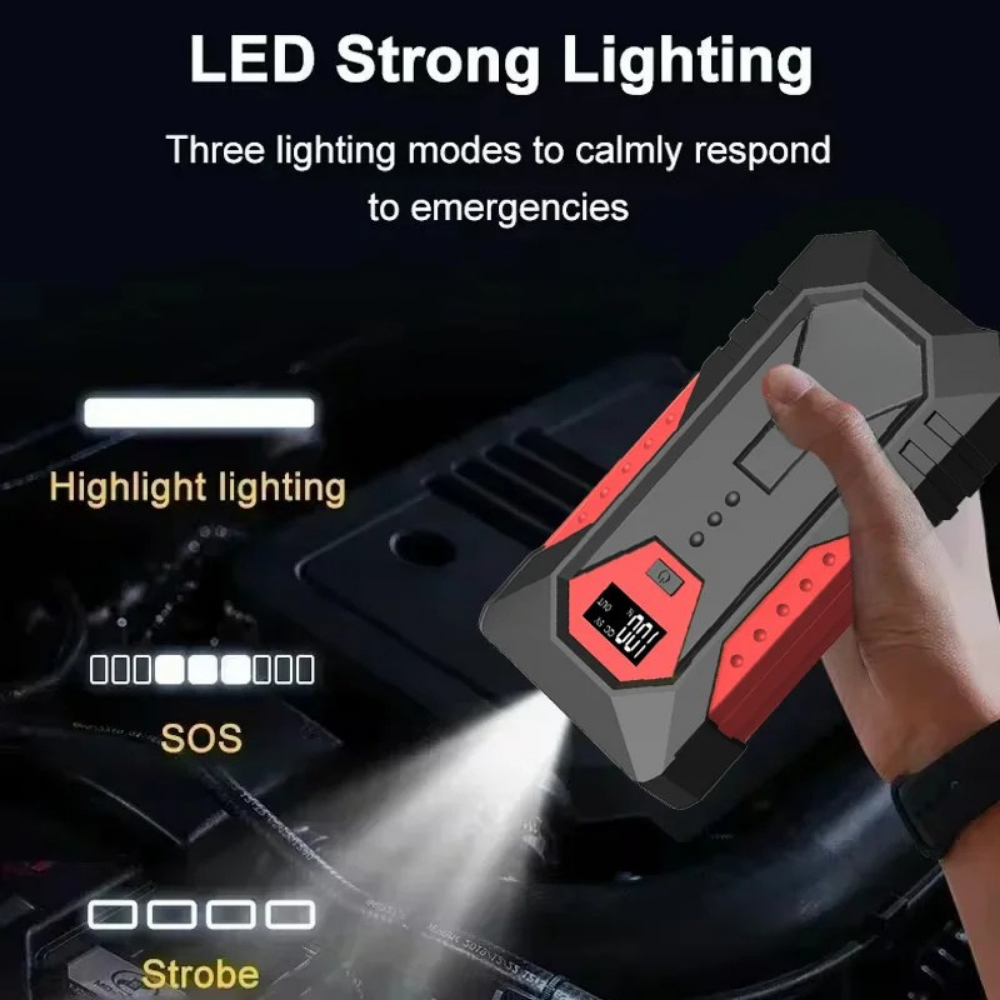 Portable 2000A Car Jump Starter Battery Booster Pack