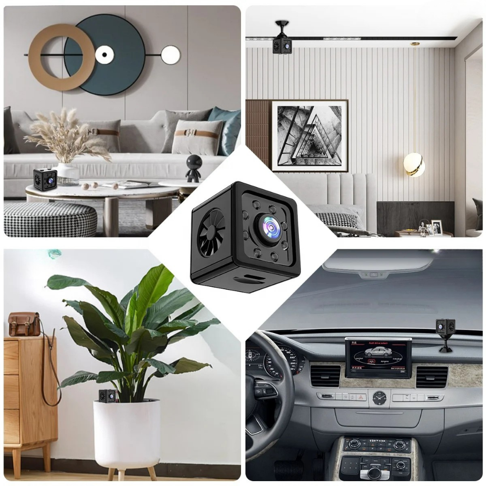 Mini Wireless WiFi Security Camera with 1080P Night Vision