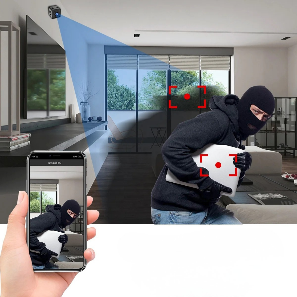 Mini Wireless WiFi Security Camera with 1080P Night Vision