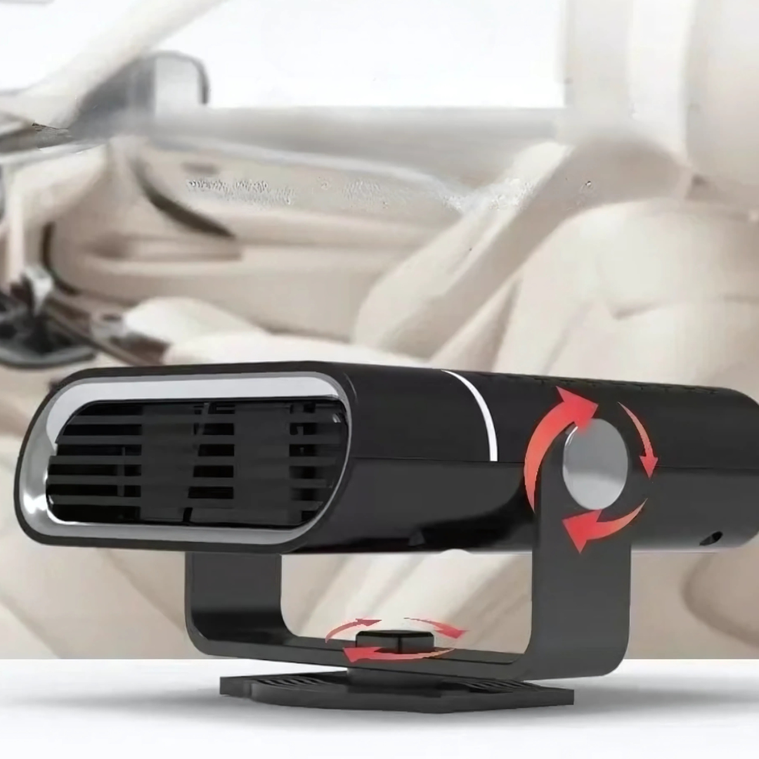 Compact 12V USB Car Heater with Adjustable Airflow