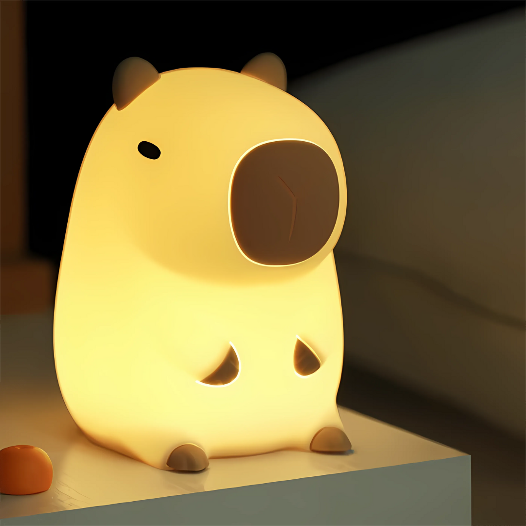 Capybara Night Light with Adjustable Brightness Silicone