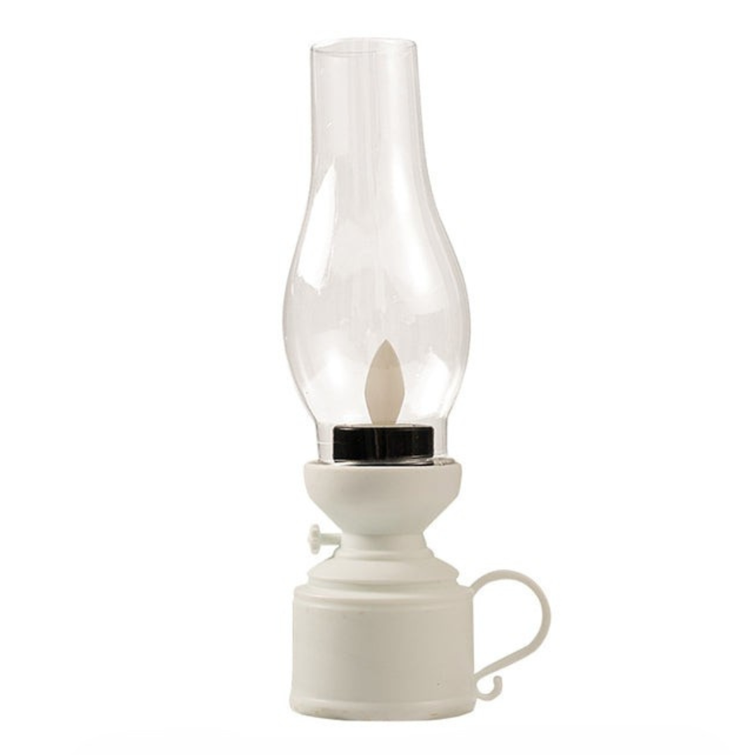LED Vintage Lantern Table Lamp with Flickering Effect