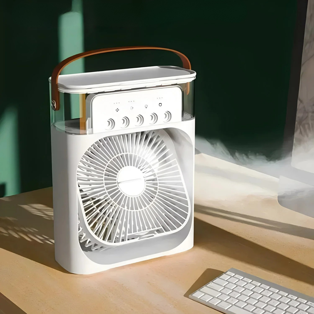 Portable 3-in-1 Air Cooler Fan with LED Night Light