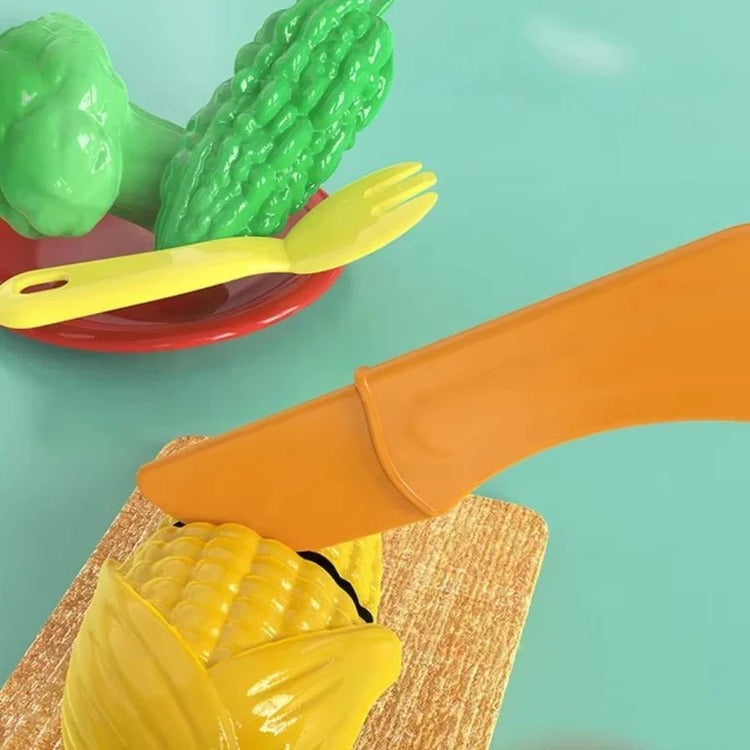 Children's Play Kitchen with Interactive Water Tap