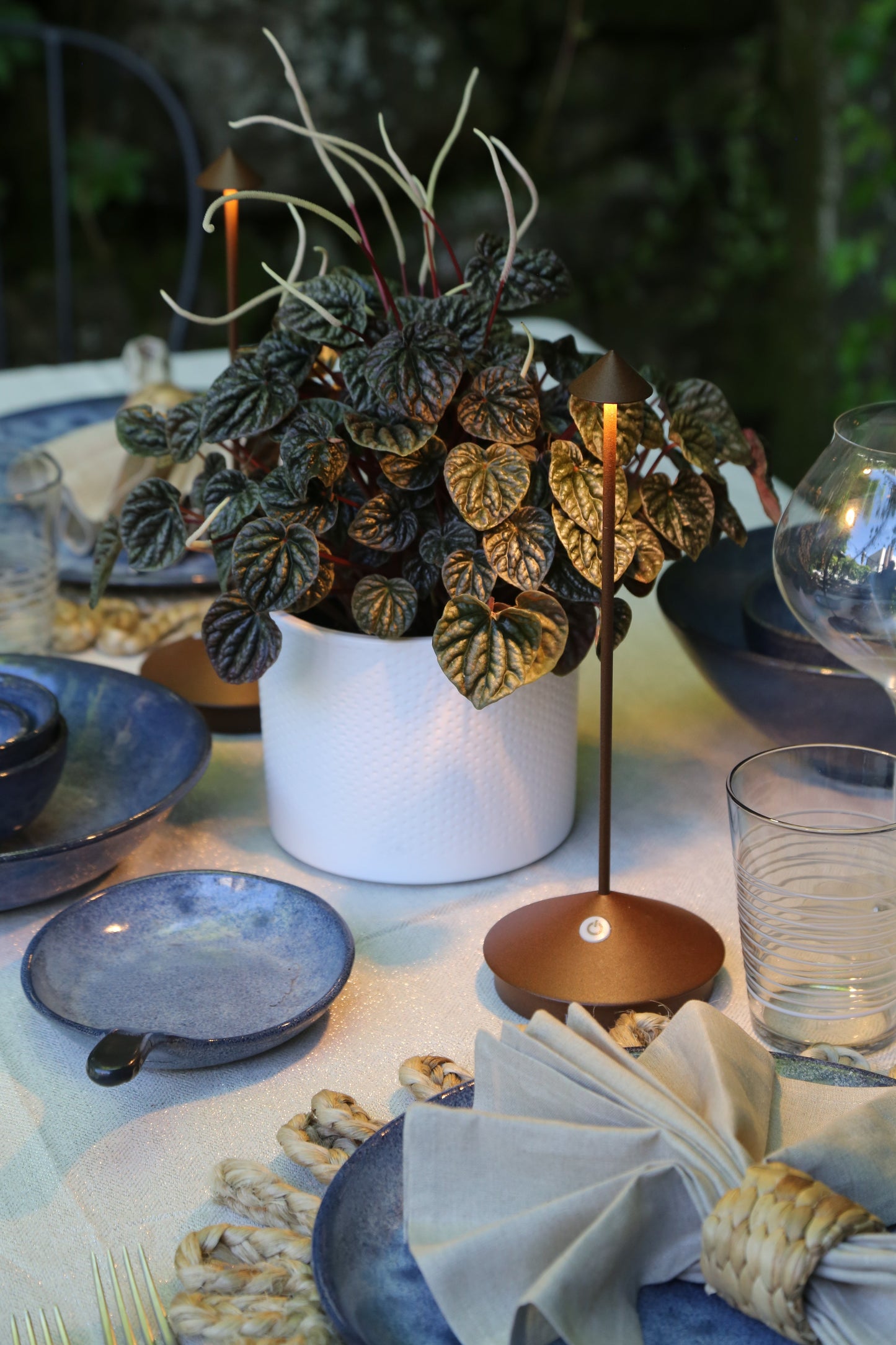 Dimmable Portable LED Table Lamp - Weatherproof & Rechargeable