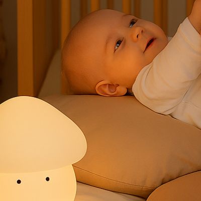Soft Silicone Mushroom Night Light for Kids