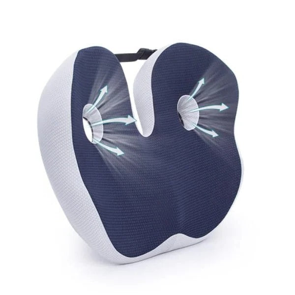 Ergonomic Adjustable Memory Foam Seat Cushion for Pressure Relief