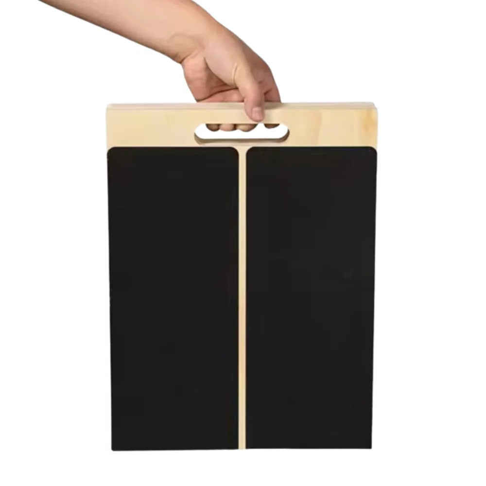 Adjustable Multi-Angle Wooden Slant Board for Stretching and Rehabilitation