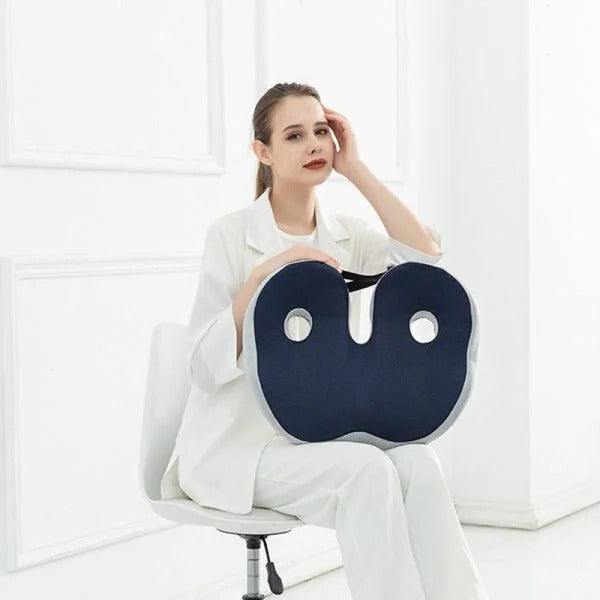 Ergonomic Adjustable Memory Foam Seat Cushion for Pressure Relief