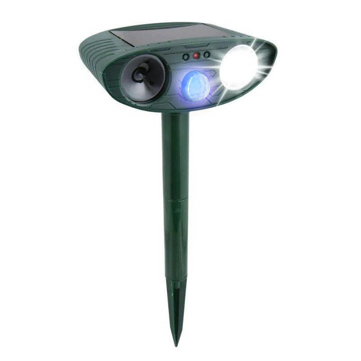 Solar-Powered Ultrasonic Rabbit Repeller with Motion Detection