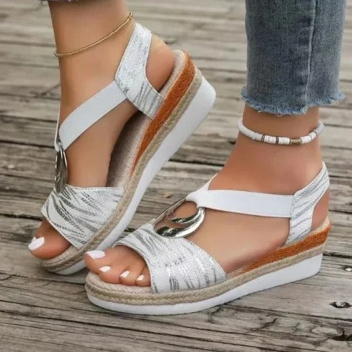 Breathable Arch Support Wedge Sandals for Women