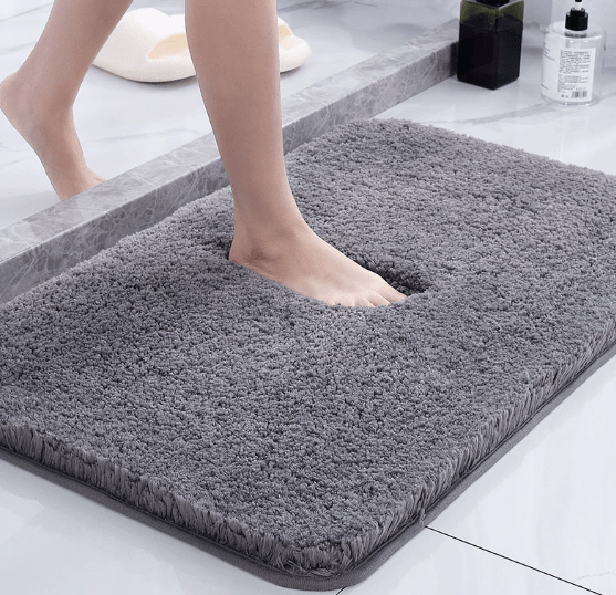 Ultra Soft Microfiber Bath Mat with Non-Slip Backing