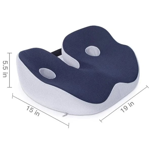 Ergonomic Adjustable Memory Foam Seat Cushion for Pressure Relief