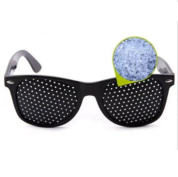 Corrective Pinhole Glasses for Vision Enhancement