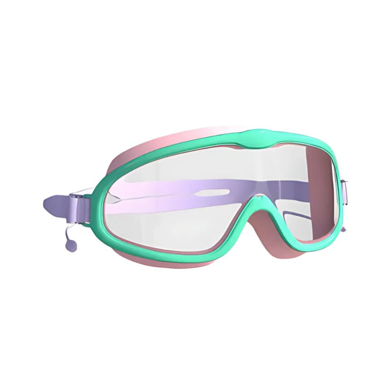 Kids Anti-Fog Swim Goggles with Wide View and Adjustable Strap