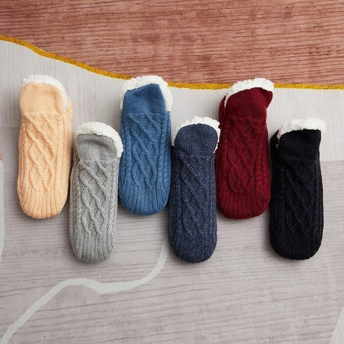 Extra-Warm Non-Slip Fleece Indoor Socks