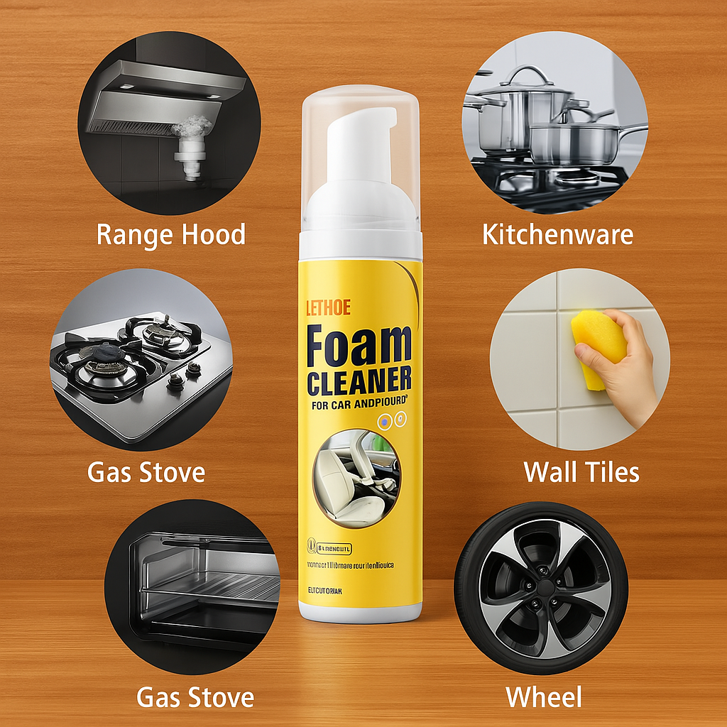 All Purpose Foam Cleaner Spray for Car Interior and Home