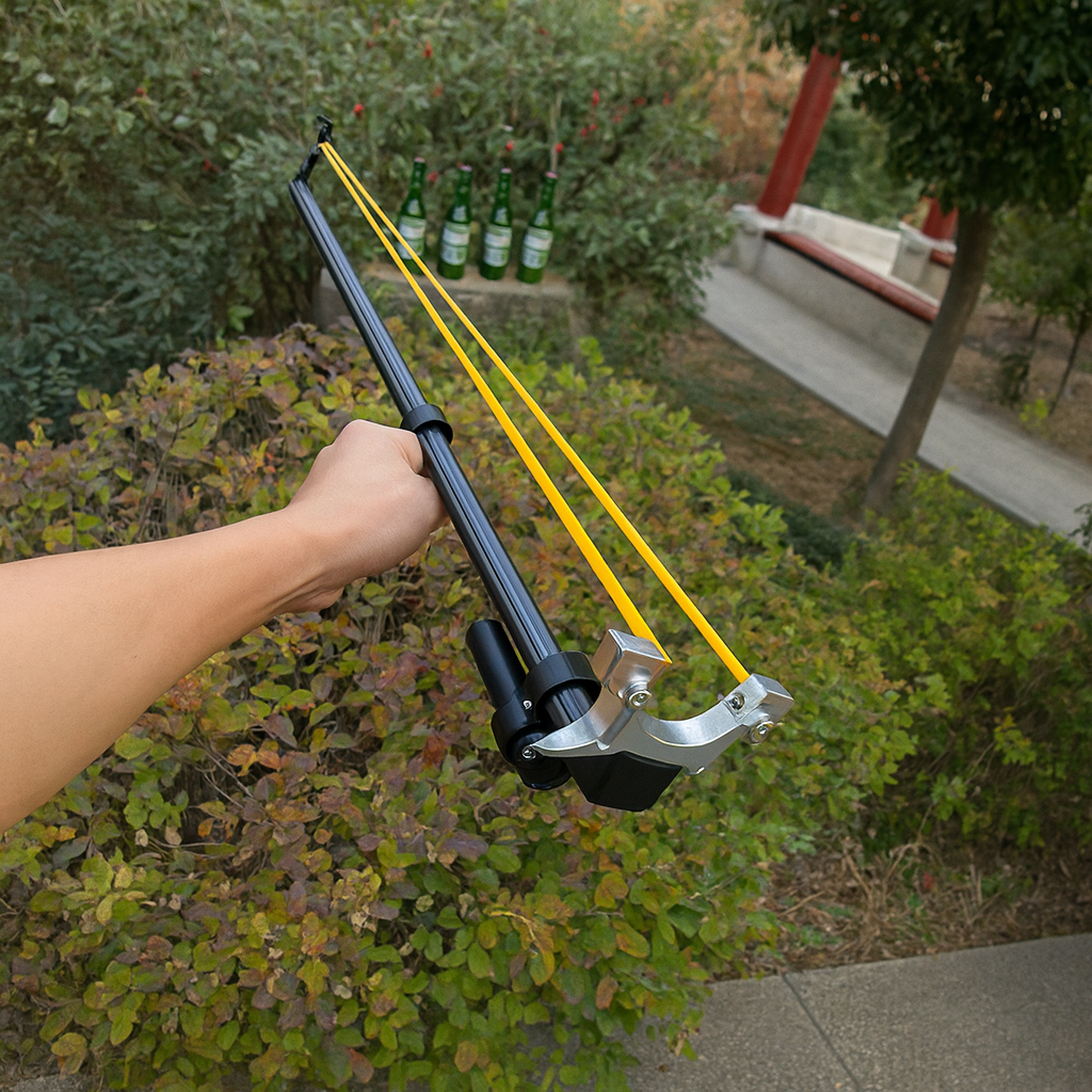 High Power Telescopic Slingshot with Laser Sight