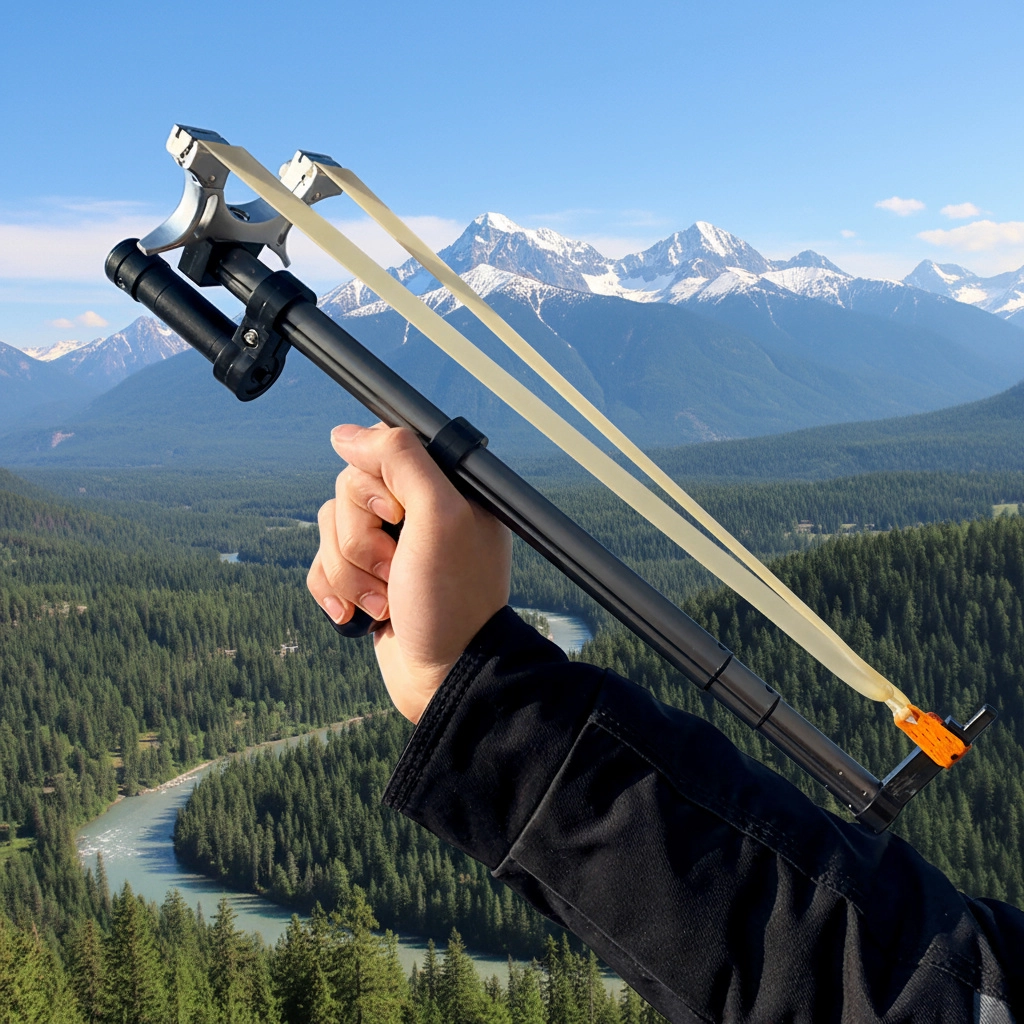 High Power Telescopic Slingshot with Laser Sight