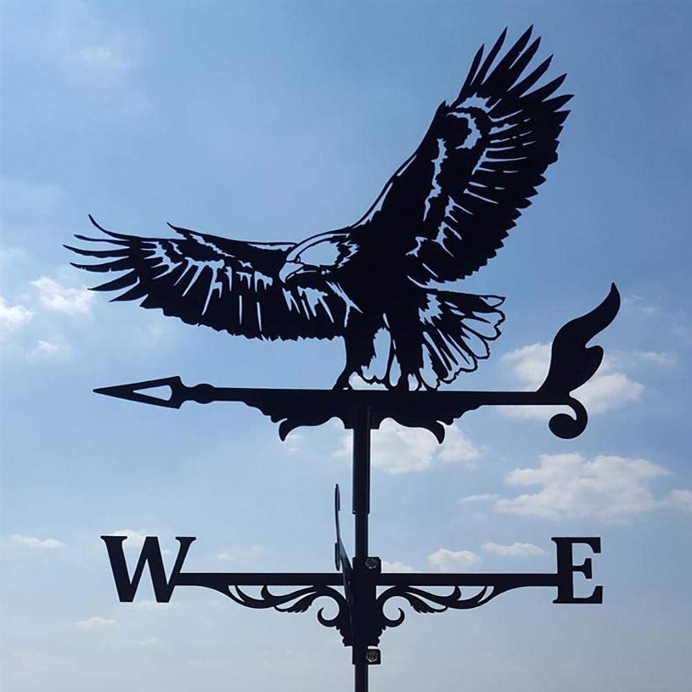 Metal Animal Silhouette Weathervane for Garden and Roof