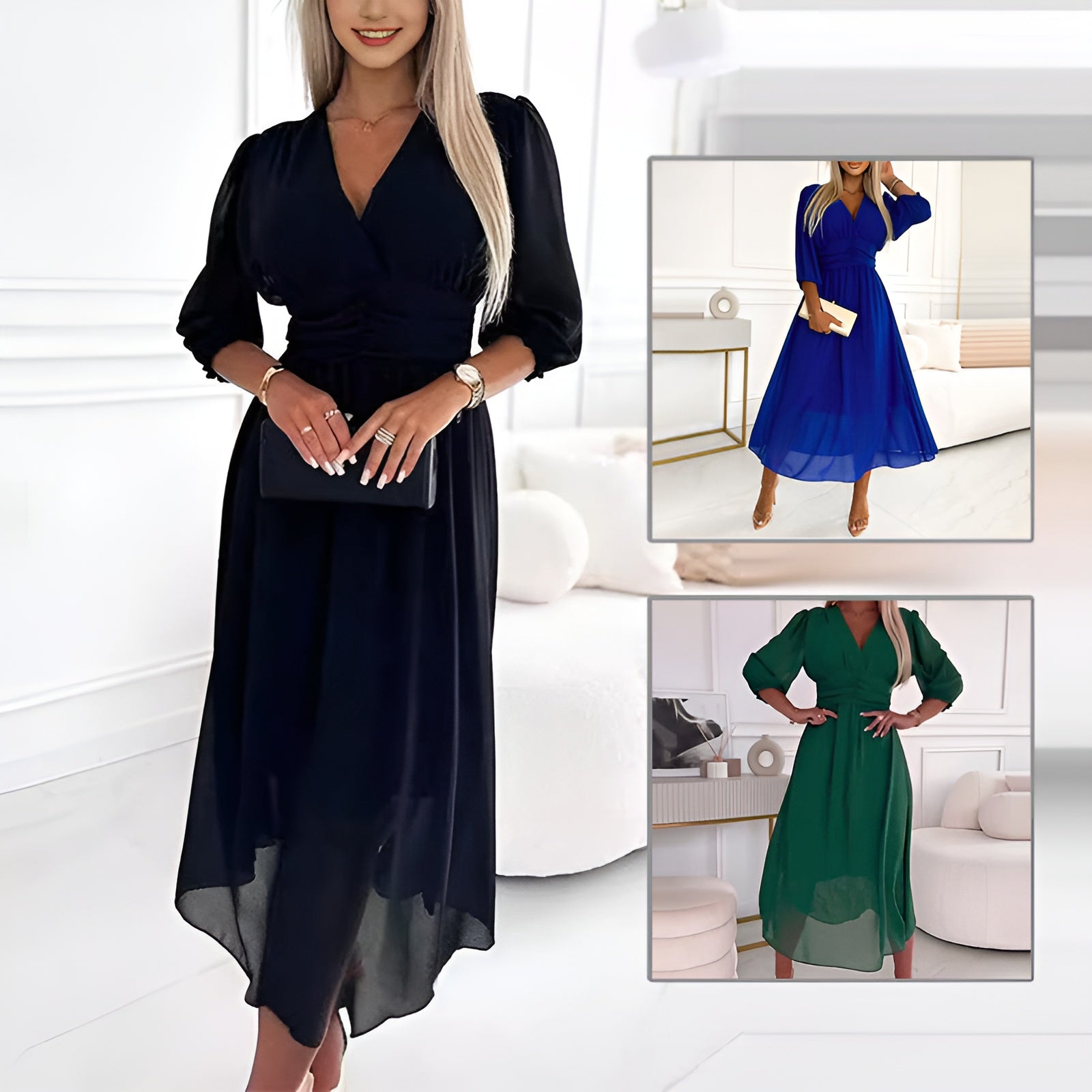 NATASHA - Classy Chiffon Dress
