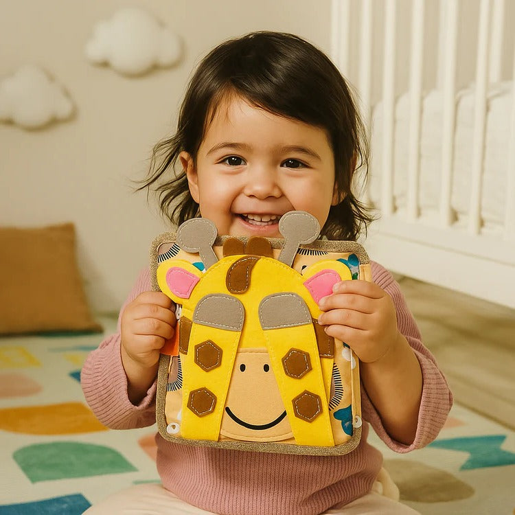 Sensory Activity Book for Toddlers with Textures and Interactive Elements