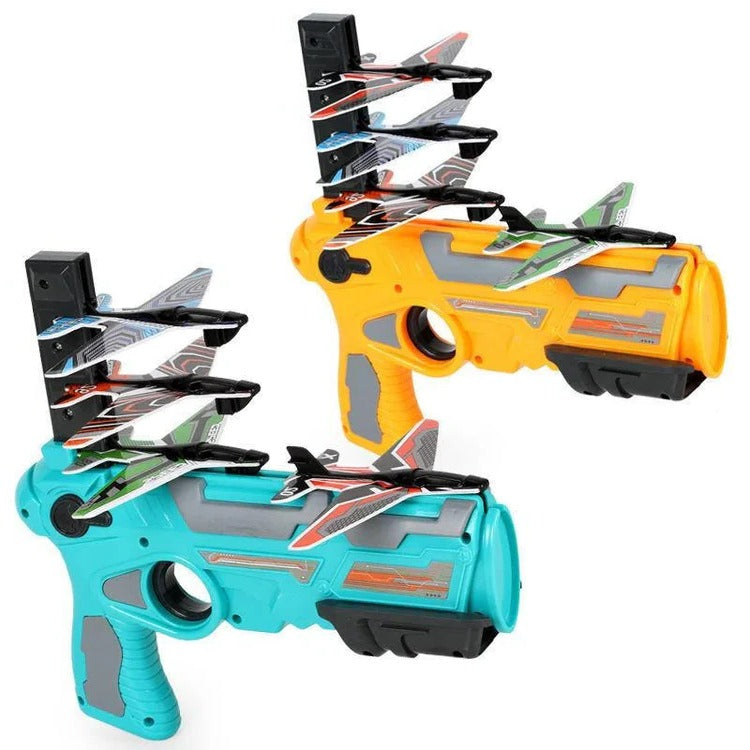 Manual Aircraft Launcher Toy with Lightweight Glider for Indoor and Outdoor Play