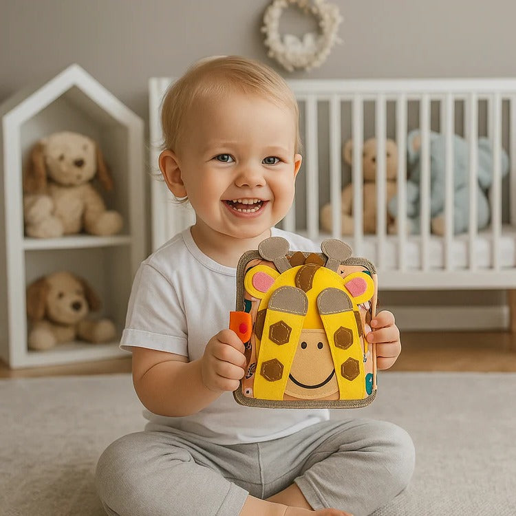 Sensory Activity Book for Toddlers with Textures and Interactive Elements