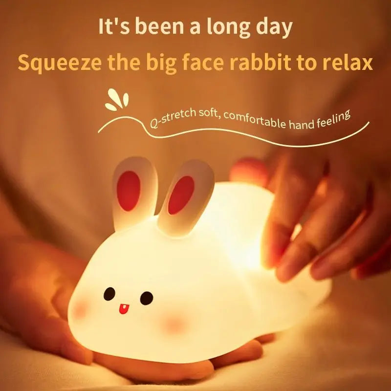 Soft LED Animal Night Light with Timer for Kids