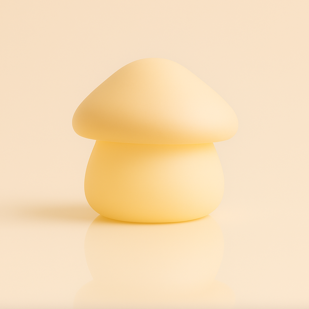Soft Silicone Mushroom Night Light for Kids