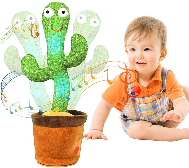 Sound-Reacting Interactive Dancing Cactus Toy for Toddlers