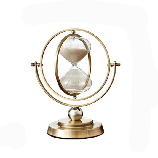 Minimalist Metal and Glass Sand Timer Stopper