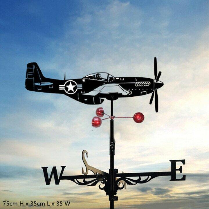 Metal Animal Silhouette Weathervane for Garden and Roof