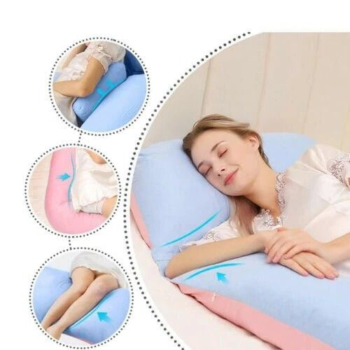 U-Shaped Full Support Body Pillow with Adjustable Memory Foam Fill