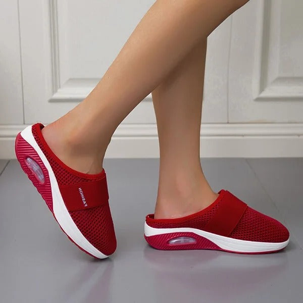 Orthopedic Wedge Sandals with Shock-Absorbing Sole