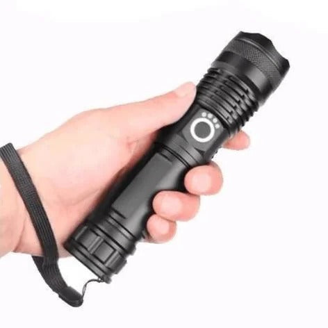 90,000 Lumens Rechargeable Waterproof Flashlight