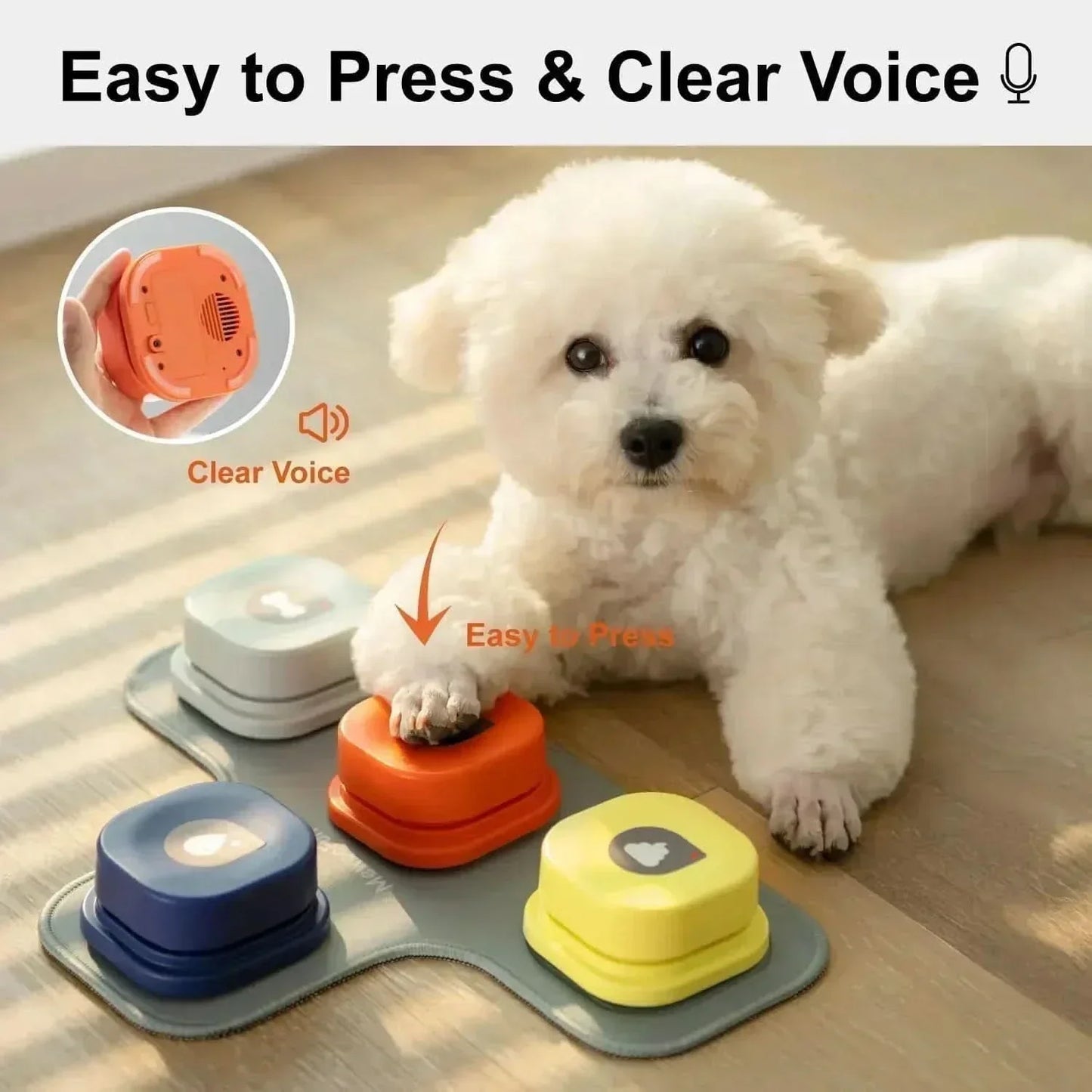 Interactive Speech Buttons for Playful Dog Communication