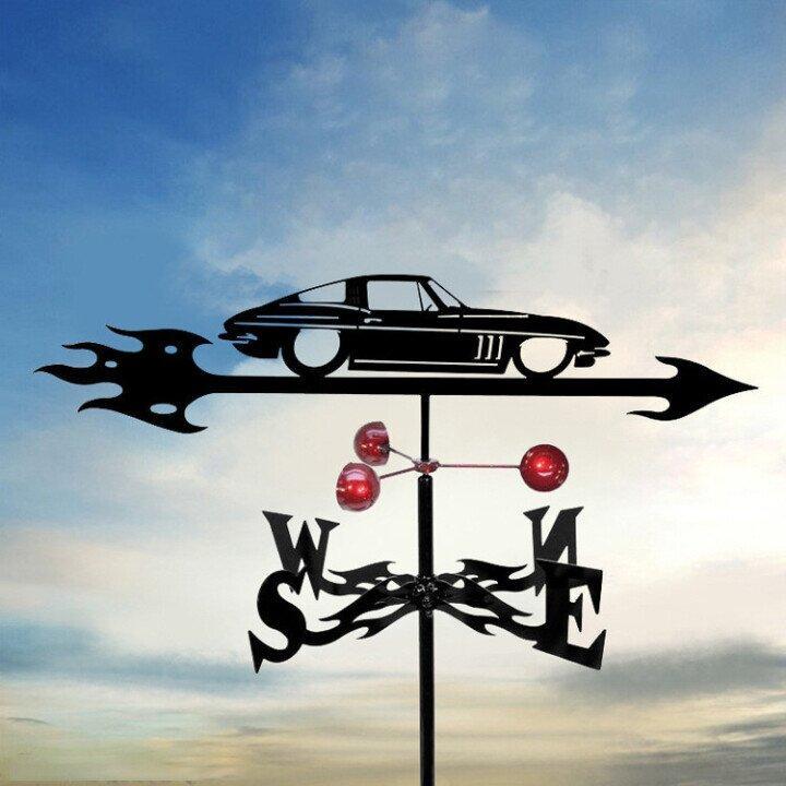 Metal Animal Silhouette Weathervane for Garden and Roof
