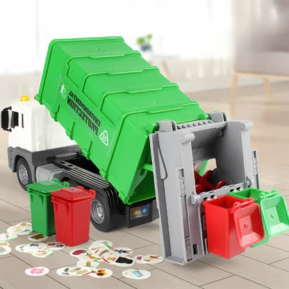 Interactive Garbage Truck Toy with Lights and Sounds