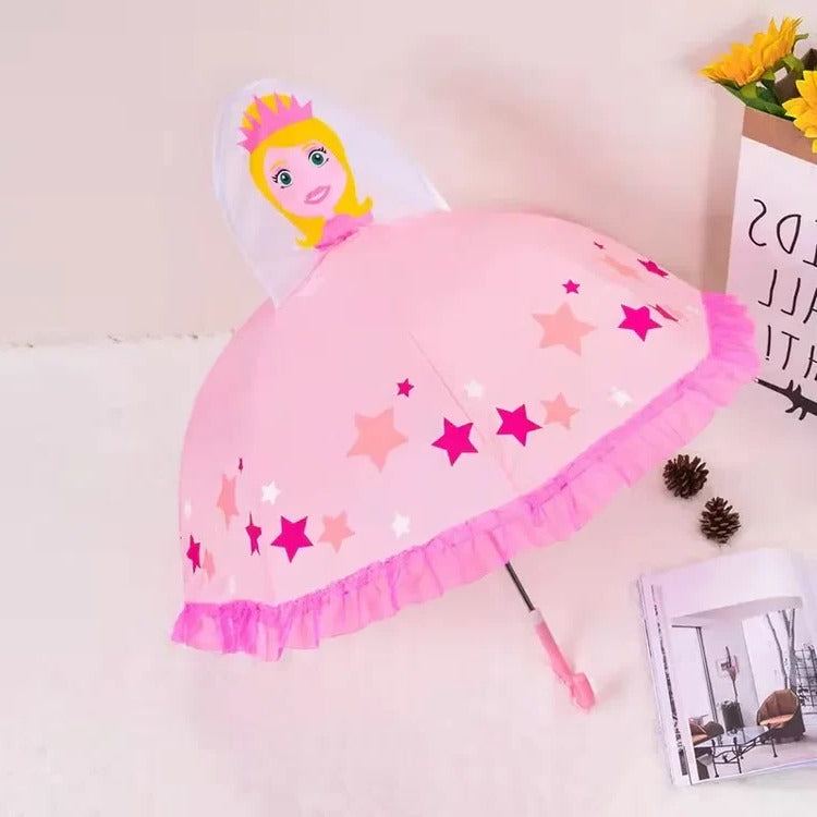 Kids Rainbow Umbrella with Easy Open Mechanism
