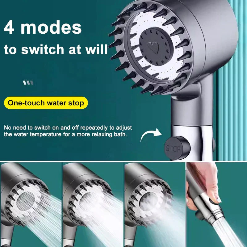 High-Pressure Showerhead with Multi-Layer Filtration