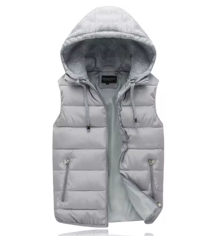 Men's Lightweight Quilted Hooded Vest for Casual Comfort